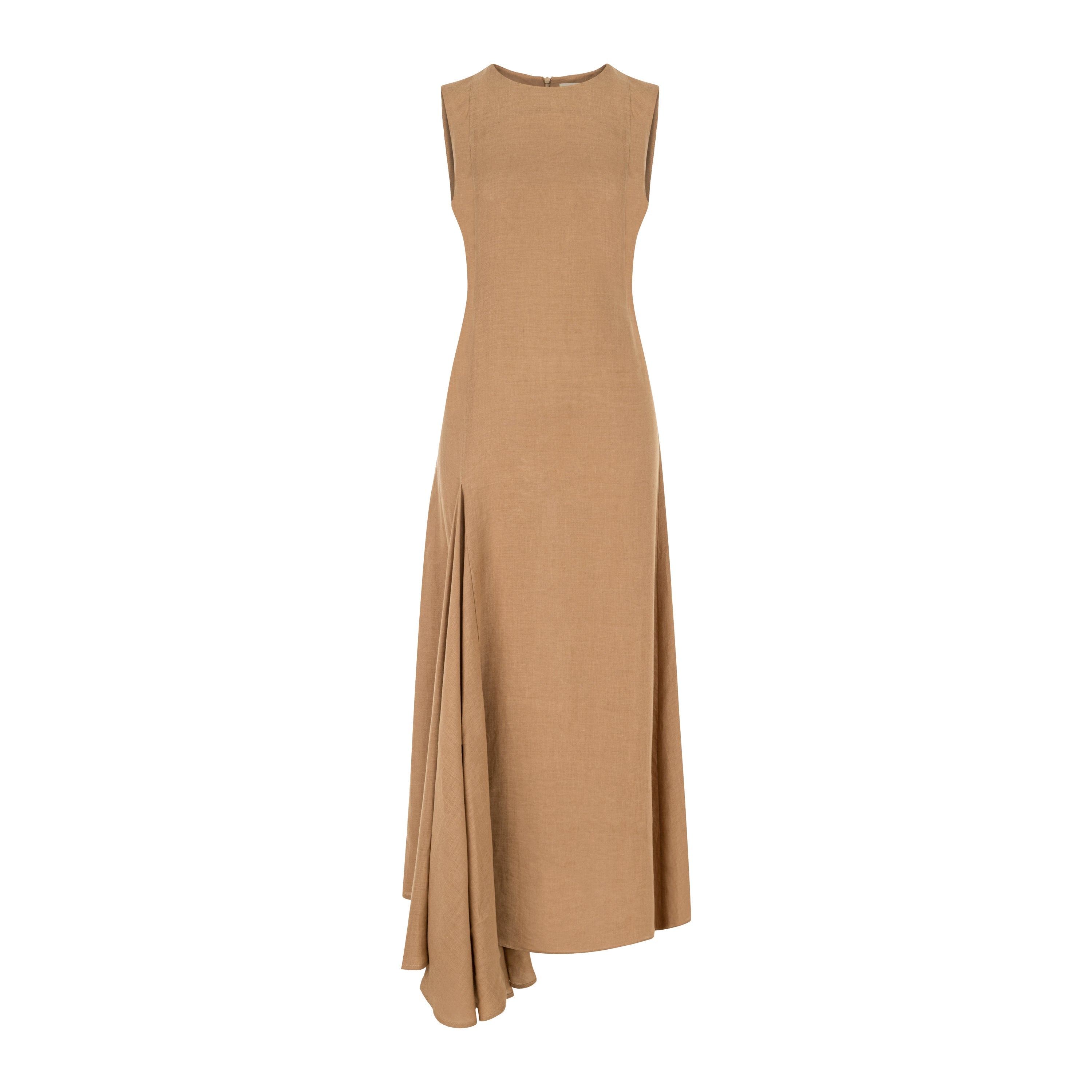 Camel linen dress - Tomorrow | Dor Raw Luxury Camel linen dress - Tomorrow | Dor Raw Luxury