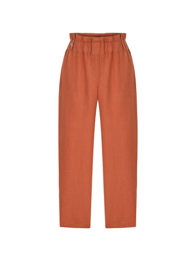 As Within So Without Keten Pantolon - Kiremit