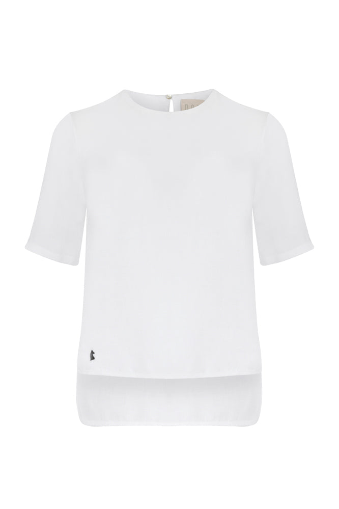 Beyaz keten bluz | yazlık bluz | Dor Raw Luxury