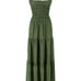 Yeşil askılı keten elbise | yazlık elbise | Dor Raw Luxury