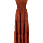 Runs Through My Mind Maxi Keten Elbise - Yeşil ürün detayı 10 | Dor Raw Luxury