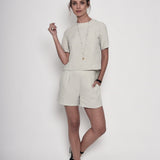 A Walk in Sintra Keten Şort - Lacivert