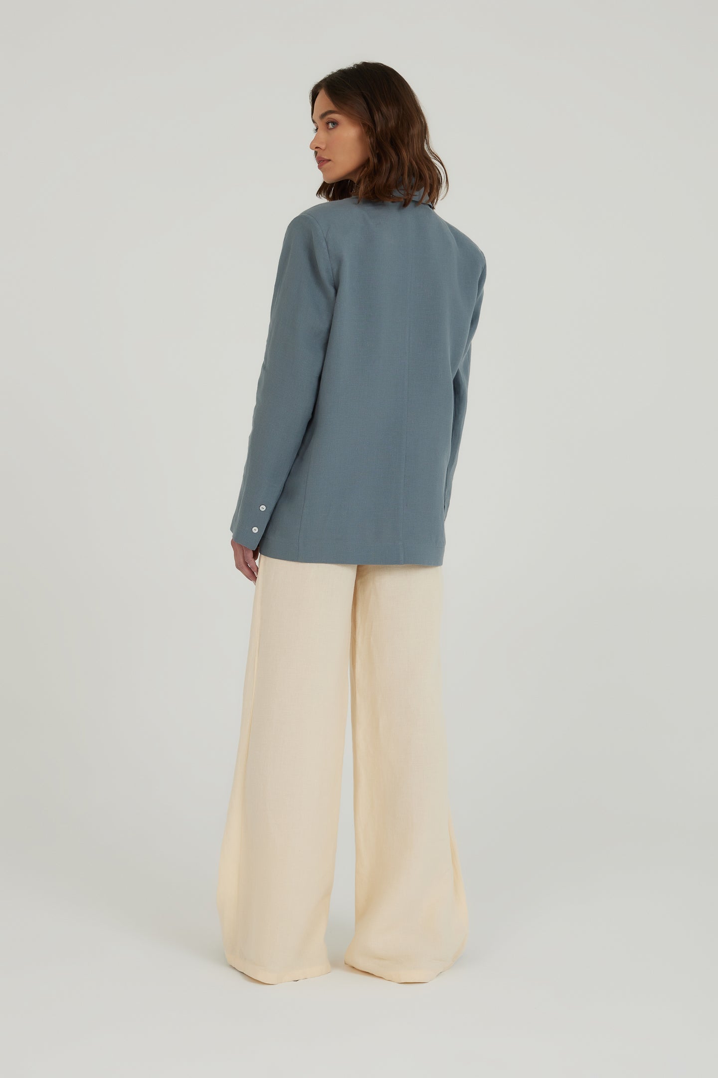 Soulskin Keten Pantolon - Beyaz ürün detayı 6 | Dor Raw Luxury