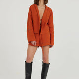 A Short Talk Keten Şort - Beyaz