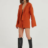 A Short Talk Keten Şort - Beyaz