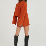 A Short Talk Keten Şort - Beyaz