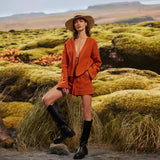 A Short Talk Keten Şort - Beyaz