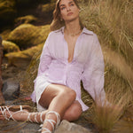 Everything's About Me Keten Gömlek - Gül Pembe ürün detayı 7 | Dor Raw Luxury
