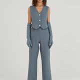 Do You Mind Keten Pantolon - Kayrak Mavi