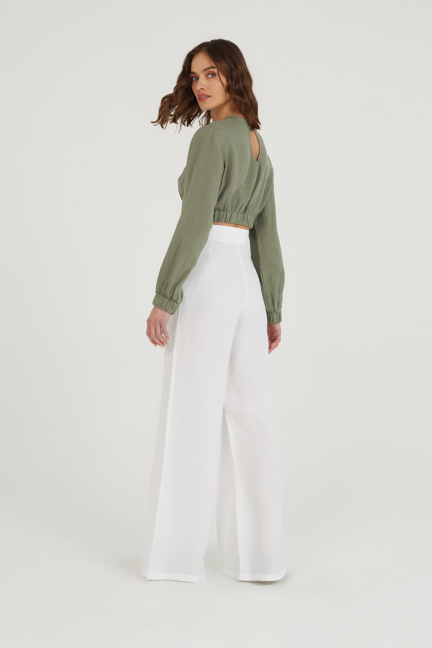 Soulskin Keten Pantolon - Beyaz ürün detayı 12 | Dor Raw Luxury