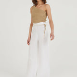 Think About It Keten Bluz - Beyaz