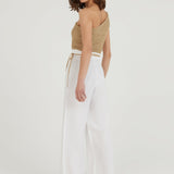 Think About It Keten Bluz - Beyaz