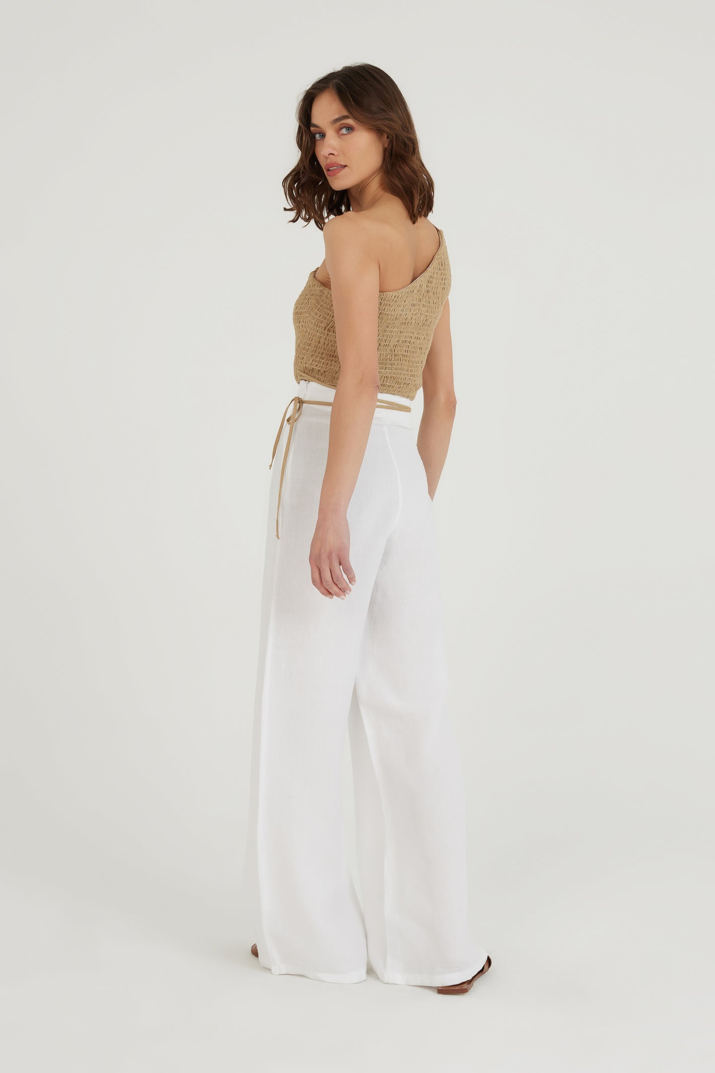 Soulskin Keten Pantolon - Beyaz ürün detayı 20 | Dor Raw Luxury