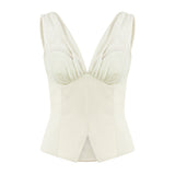 Afterimage Linen Blouse - Ecru