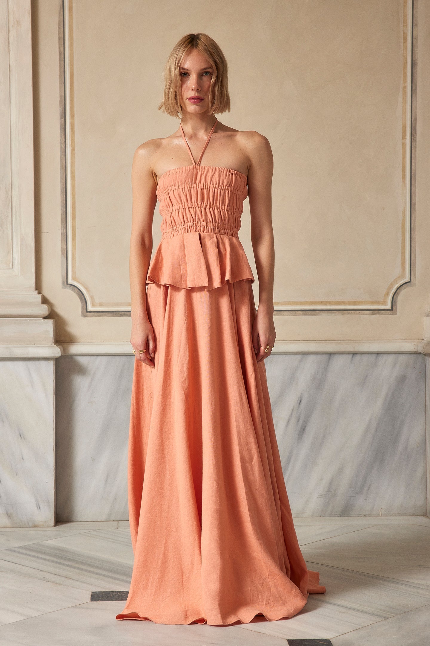 Serendipity Keten Elbise - Limon Küfü ürün detayı 2 | Dor Raw Luxury
