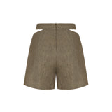 Exhale Keten Şort - Beyaz