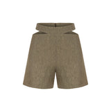 Exhale Keten Şort - Beyaz