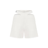Exhale Keten Şort - Beyaz