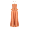 Somon Pembe straplez keten elbise | yazlık elbise | Dor Raw Luxury